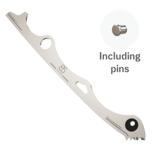 Figure Skating Blade Runner for Shock Absorbing blade (Single Cushioning) including Pins.